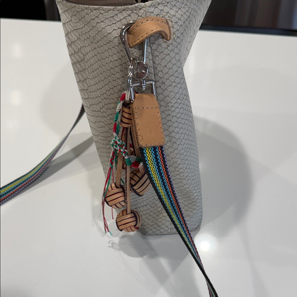 Consuela Textured Cream Crossbody Bag - Picture 9 of 11